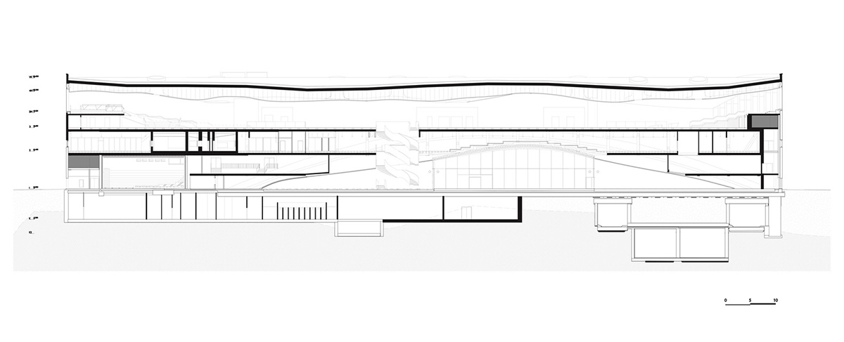 ALA Architects' cloud-like Oodi Helsinki Central Library is stretched with wooden volume