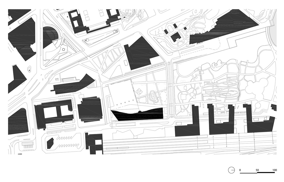 ALA Architects' cloud-like Oodi Helsinki Central Library is stretched with wooden volume