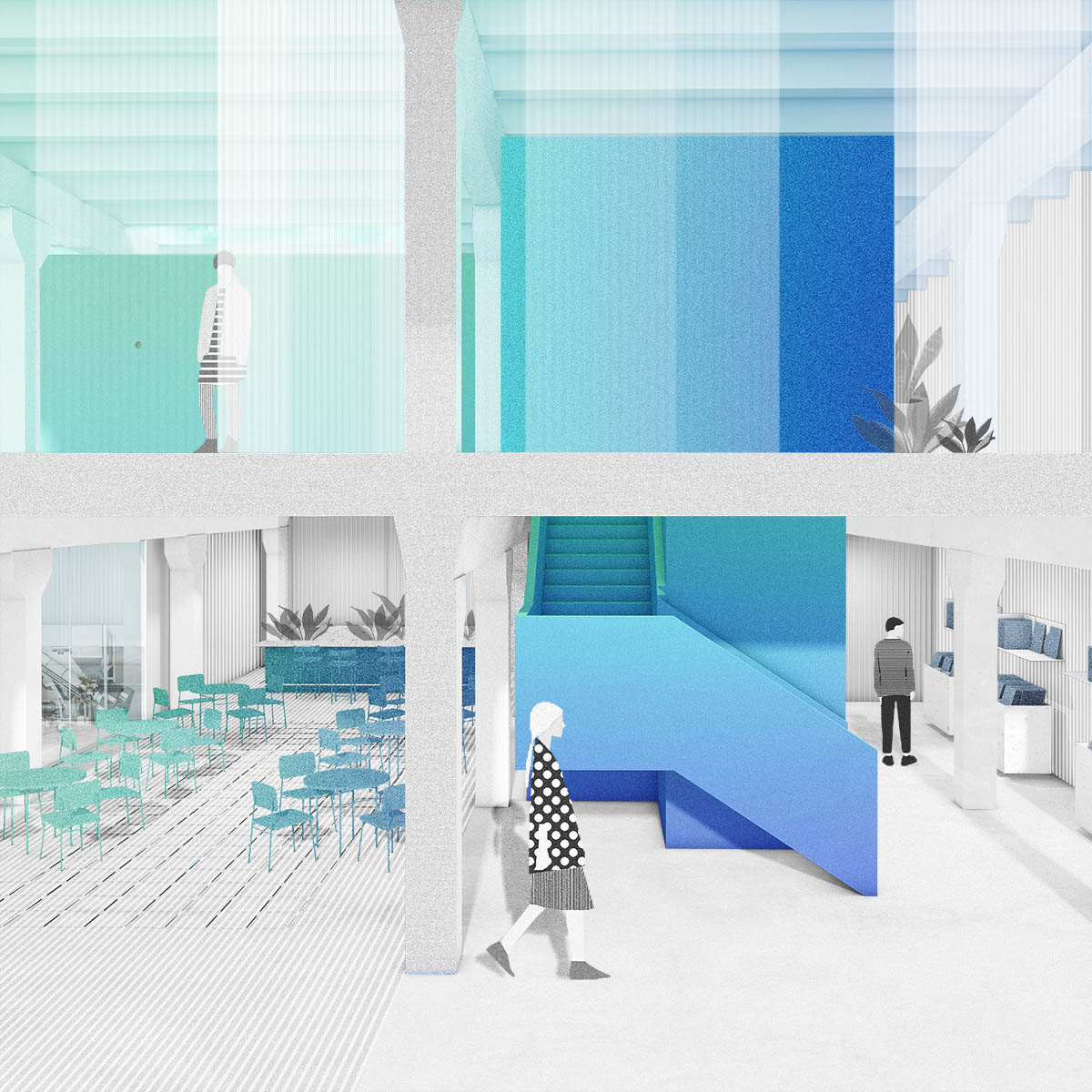 Mango Vinyl Hub winners transform Latvia&rsquo;s abandoned tin foil factory with cartoonist transit tubes