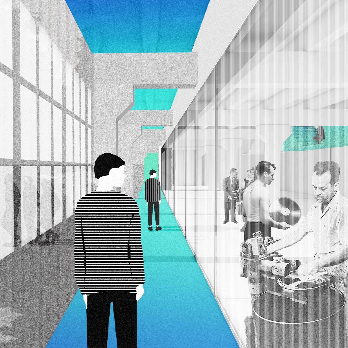 Mango Vinyl Hub winners transform Latvia&rsquo;s abandoned tin foil factory with cartoonist transit tubes