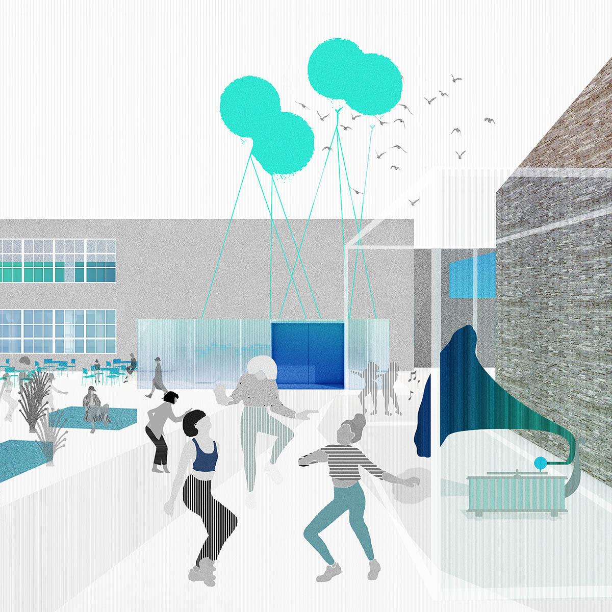 Mango Vinyl Hub winners transform Latvia&rsquo;s abandoned tin foil factory with cartoonist transit tubes