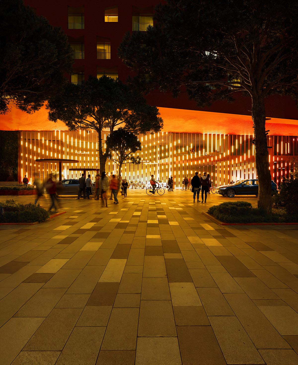 Oppenheim Architecture designs a residential tower featuring a warm-hued facade in Albania