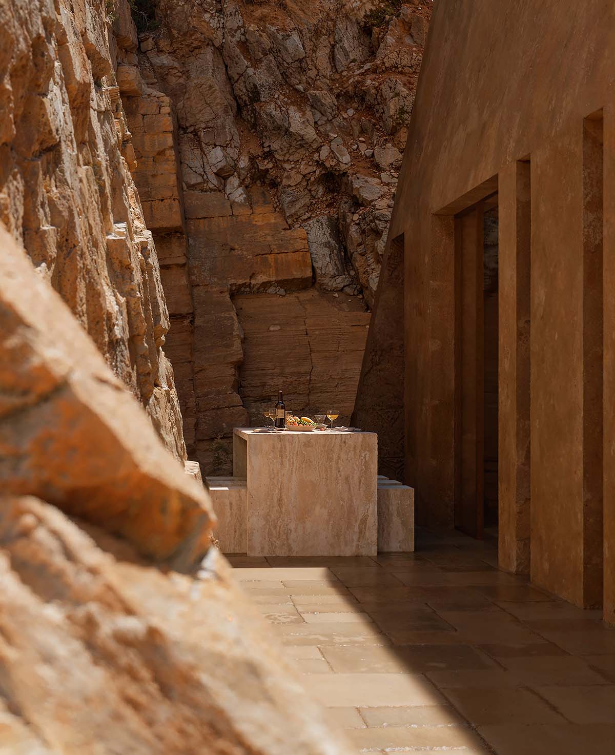 Oppenheim Architecture unveils Signature Villa emerging from the cliffs of Jal&euml; Bay in Albania