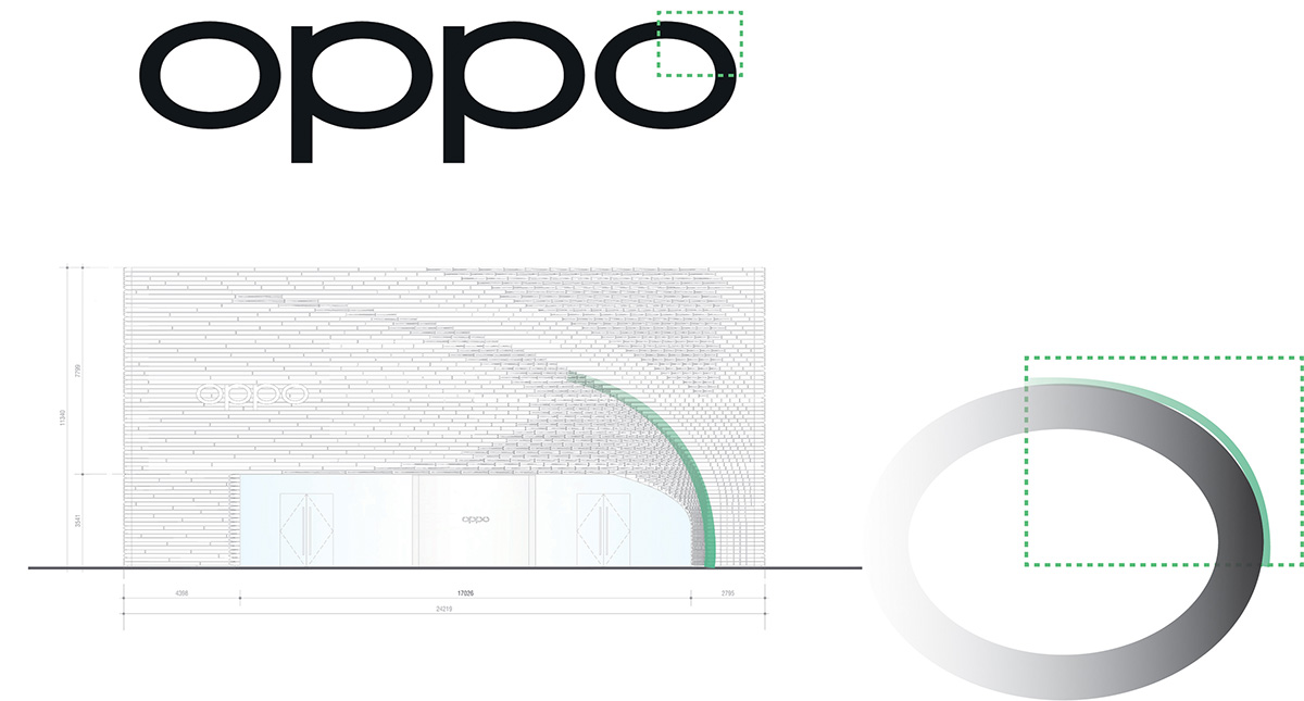 UNStudio designs store with extruded metallic tubes for mobile phone brand OPPO in Guangzhou