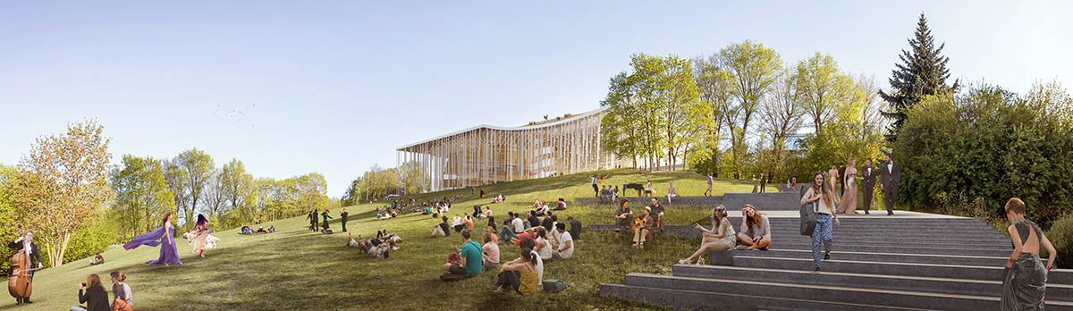 Orange Architects releases its cloud-like design for Vilnius Concert Hall, Tautos Namai Competition