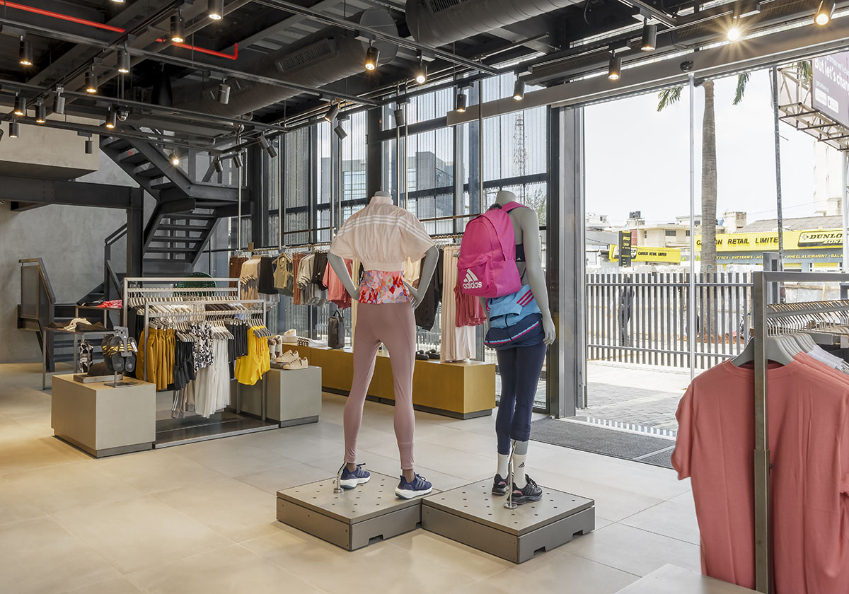 Lagos context informs Oshinowo Studio-designed Adidas flagship store clad in perforated sheets