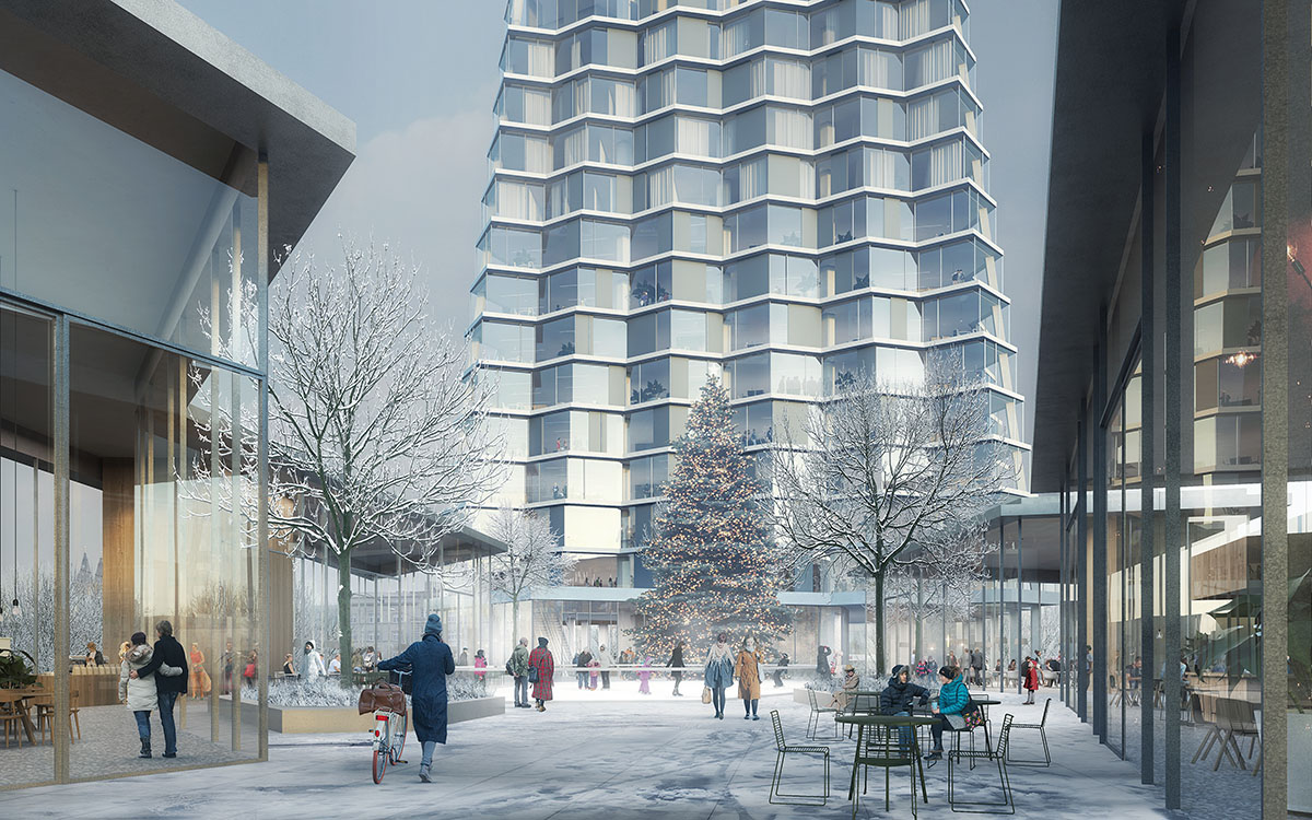 X-shaped Ostrava Tower by CHYBIK + KRISTOF set to become Czech Republic's tallest skyscraper