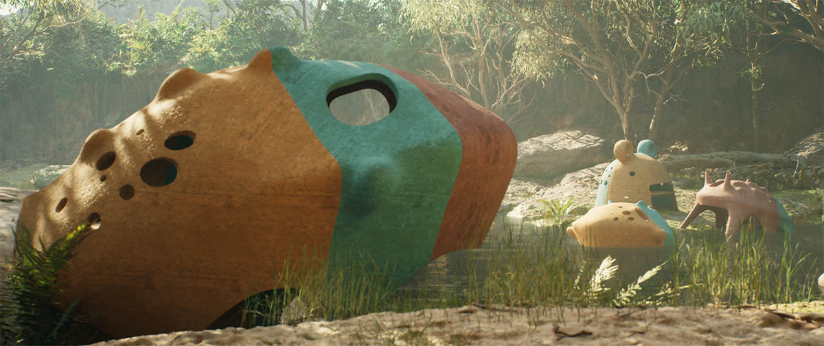 ZOO Architects creates biomorphic housing prototypes made of organic materials 