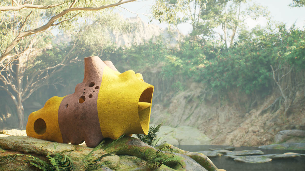 ZOO Architects creates biomorphic housing prototypes made of organic materials 