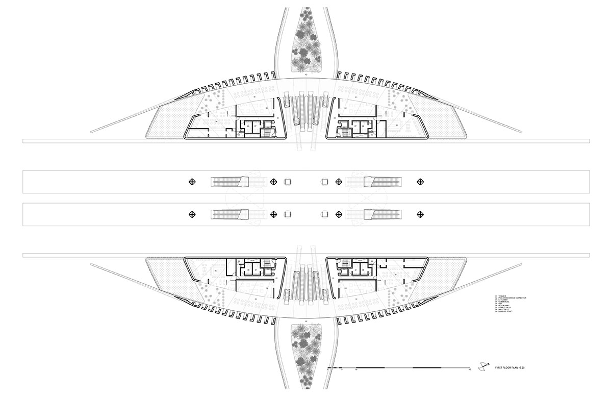 Aidia Studio designs wavy and open latticed roof for Tulum Train Station