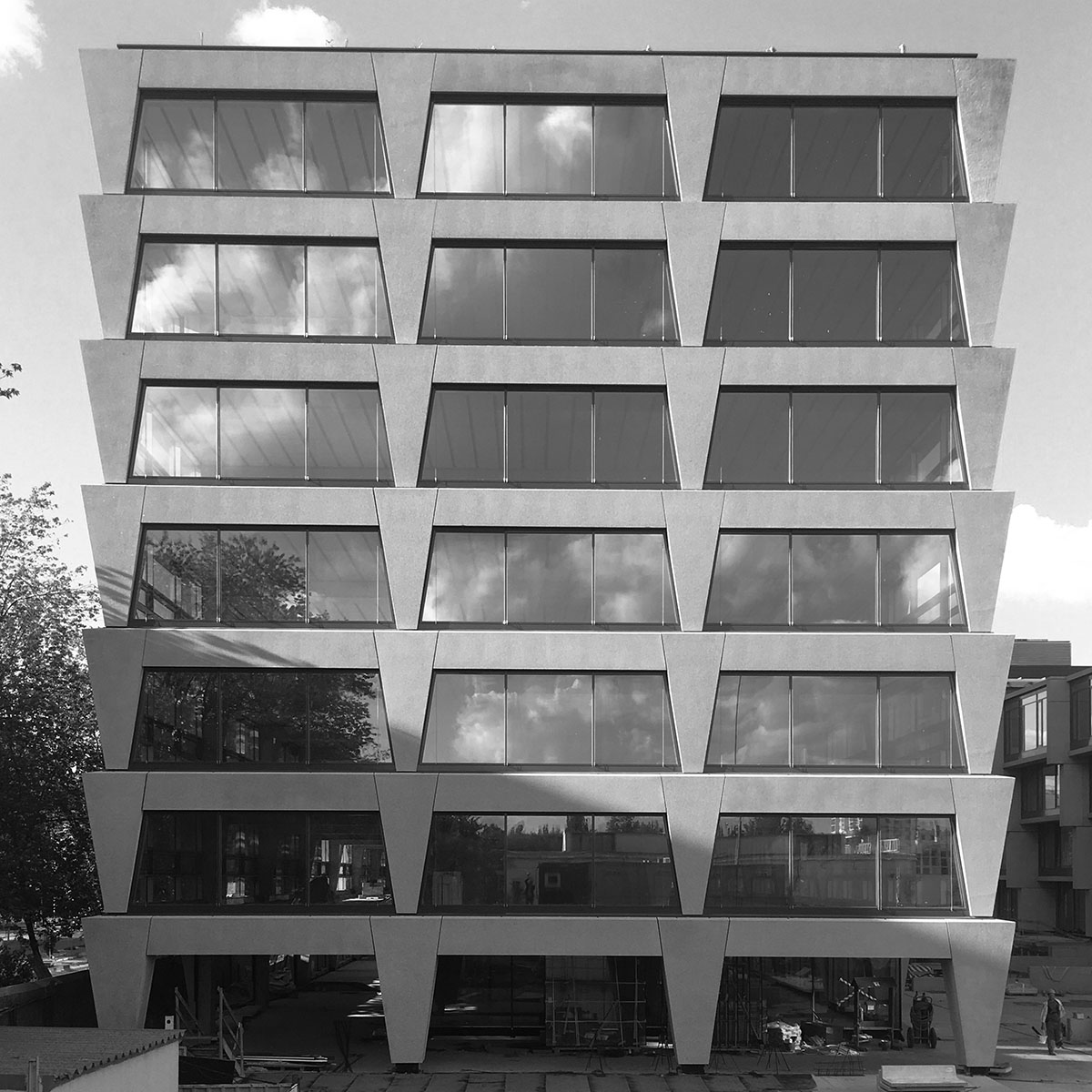 JEMS Architekci unveils plans for triangle-pillared office buildings ...