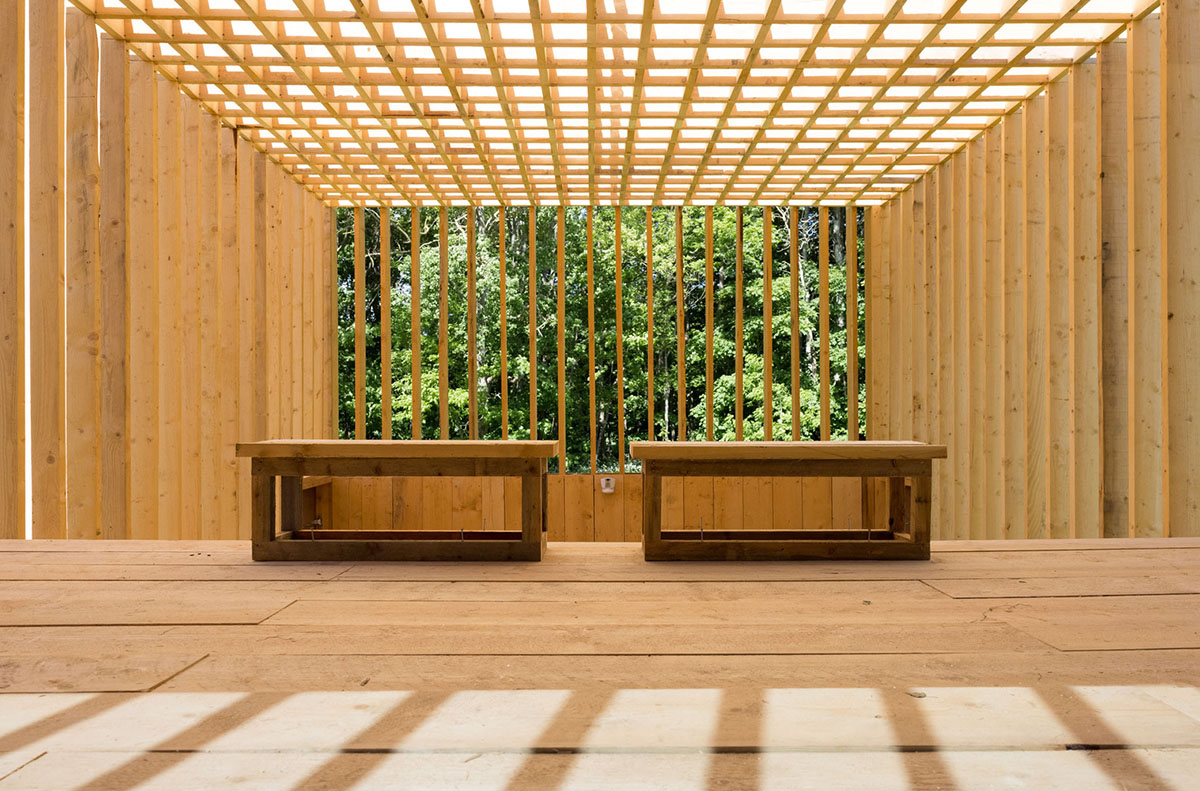 S-AR designs modular wooden pavilions for the 11th Momentum Biennale in Norway