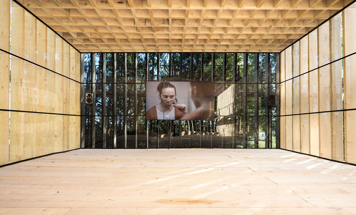 S-AR designs modular wooden pavilions for the 11th Momentum Biennale in Norway