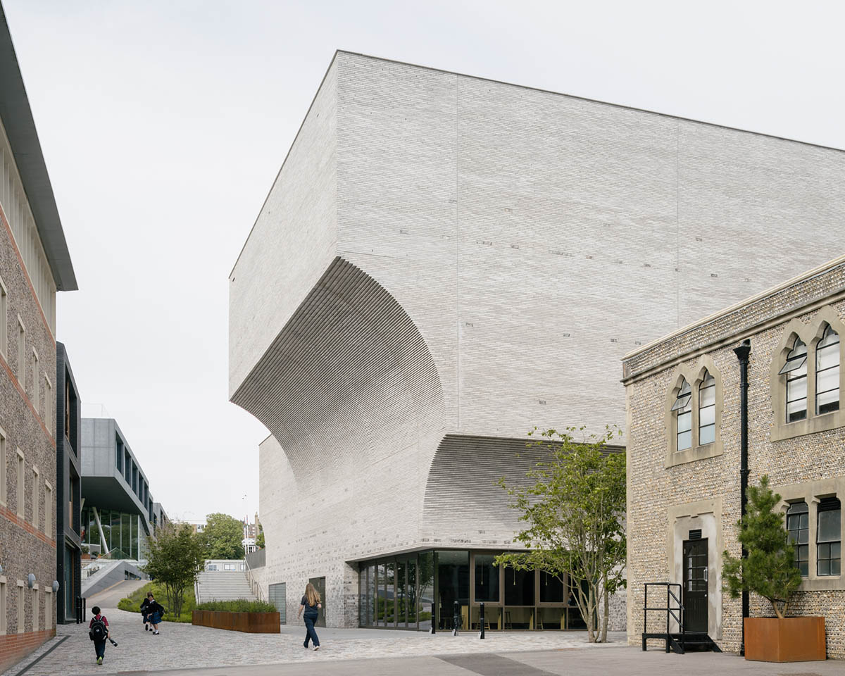 Krft creates Brighton College arts centre that features sculptural protruding volumes 