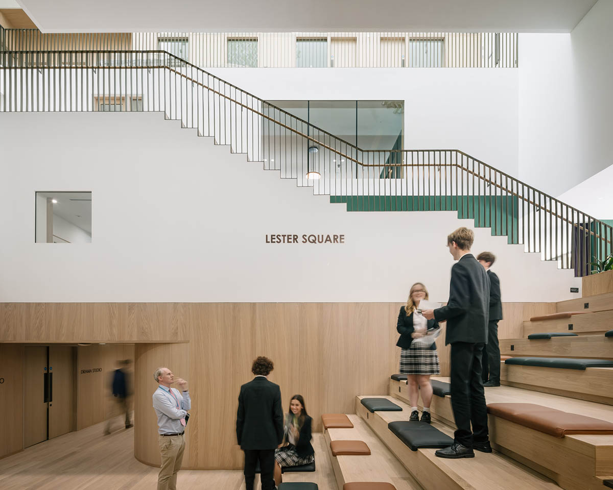 Krft creates Brighton College arts centre that features sculptural protruding volumes 