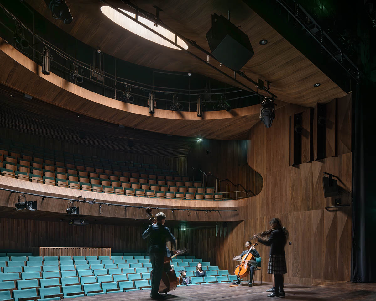 Krft creates Brighton College arts centre that features sculptural protruding volumes 