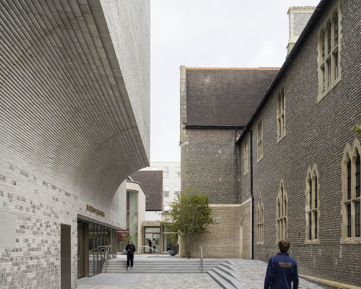 Krft creates Brighton College arts centre that features sculptural protruding volumes 