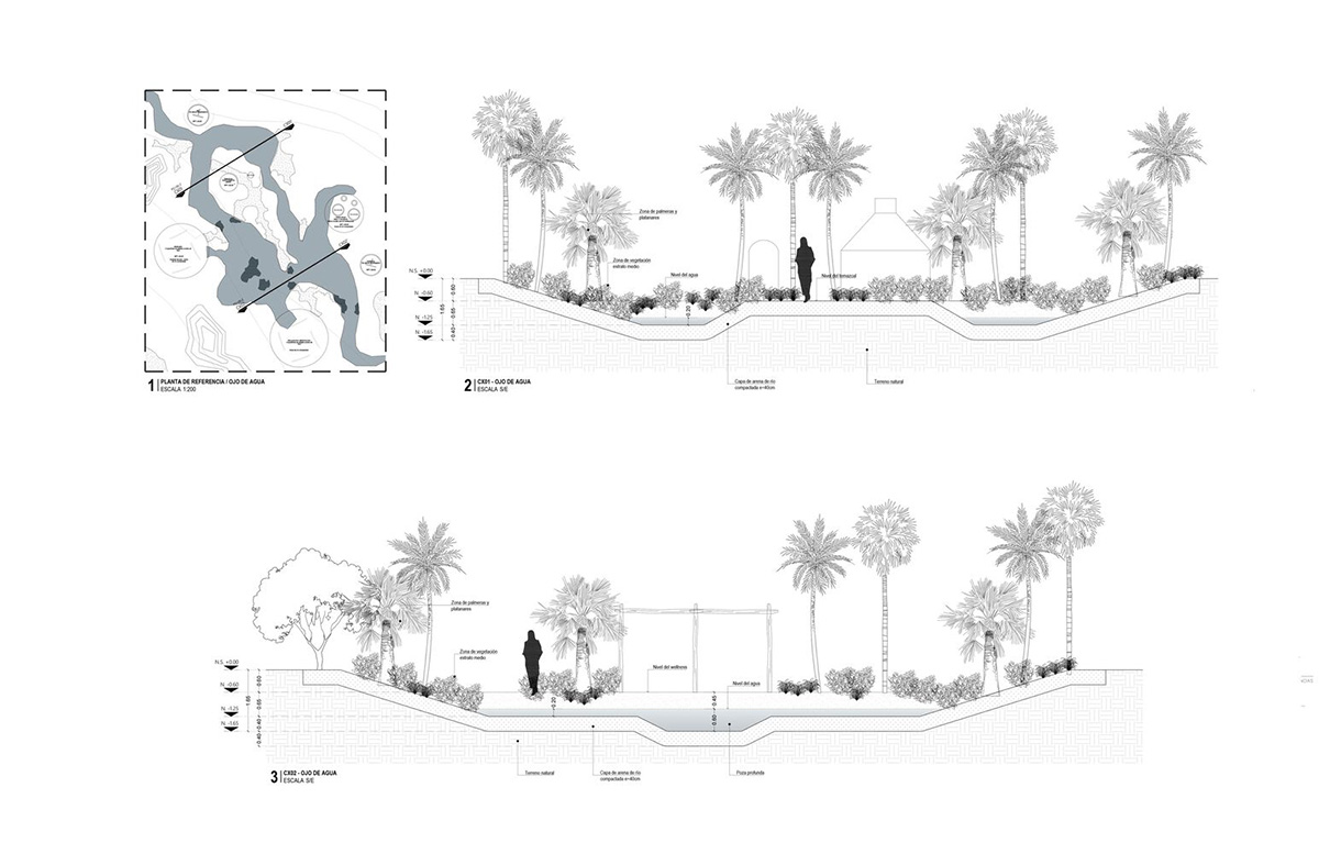 Resort mimics natural motion of desert with punctuated beige-coloured concrete volumes in Mexico 