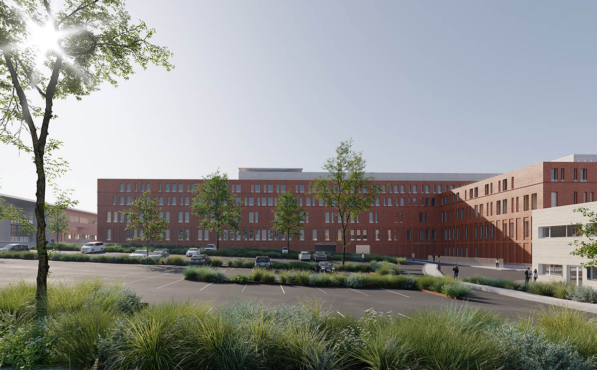 Pargade Architectes + Patriache + Haïku wins competition to design the New Reims Hospital in France