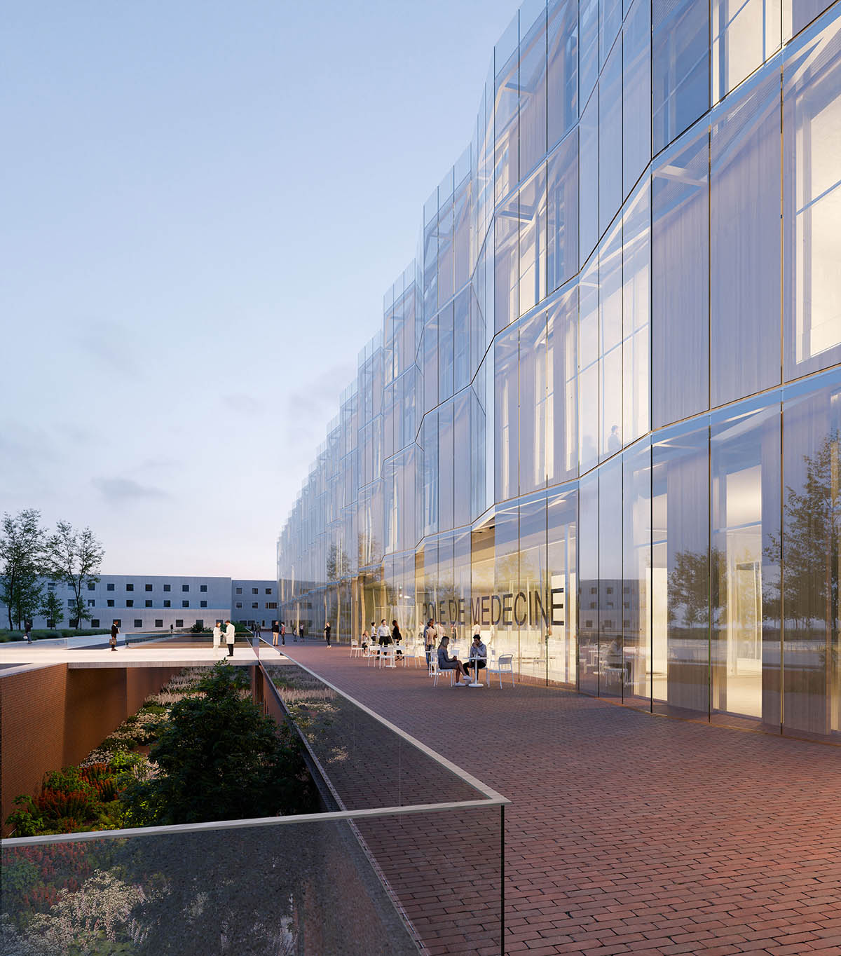 Pargade Architectes + Patriache + Haïku wins competition to design the New Reims Hospital in France