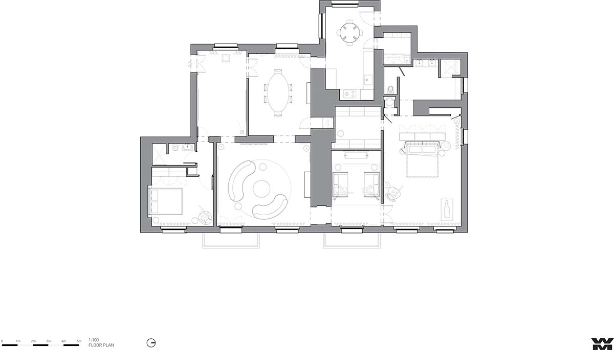 Wood Marsh adds a soft and warm colour palette to historic Paris Apartment 