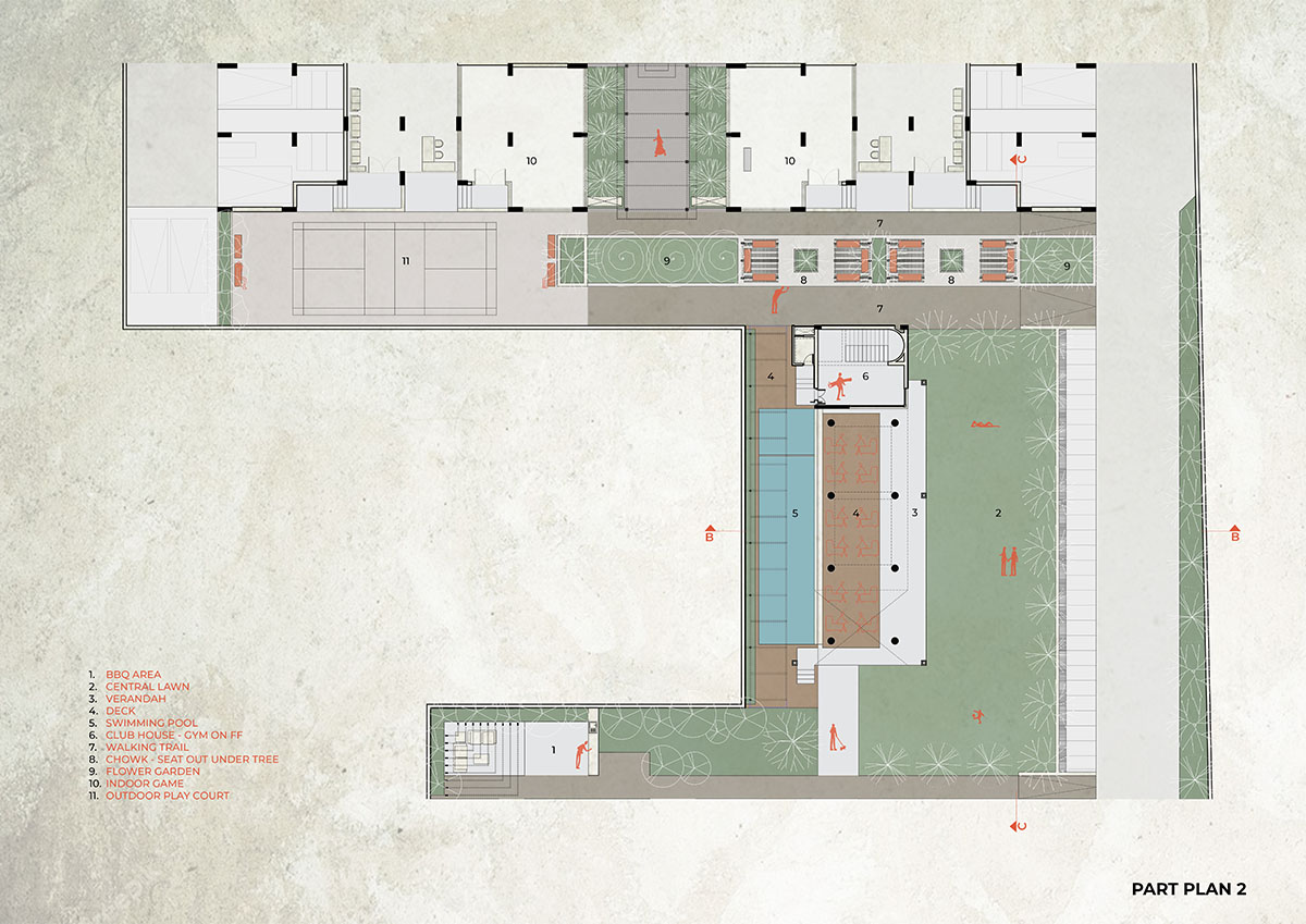 UA Lab creates concrete shell for community space in Ahmedabad