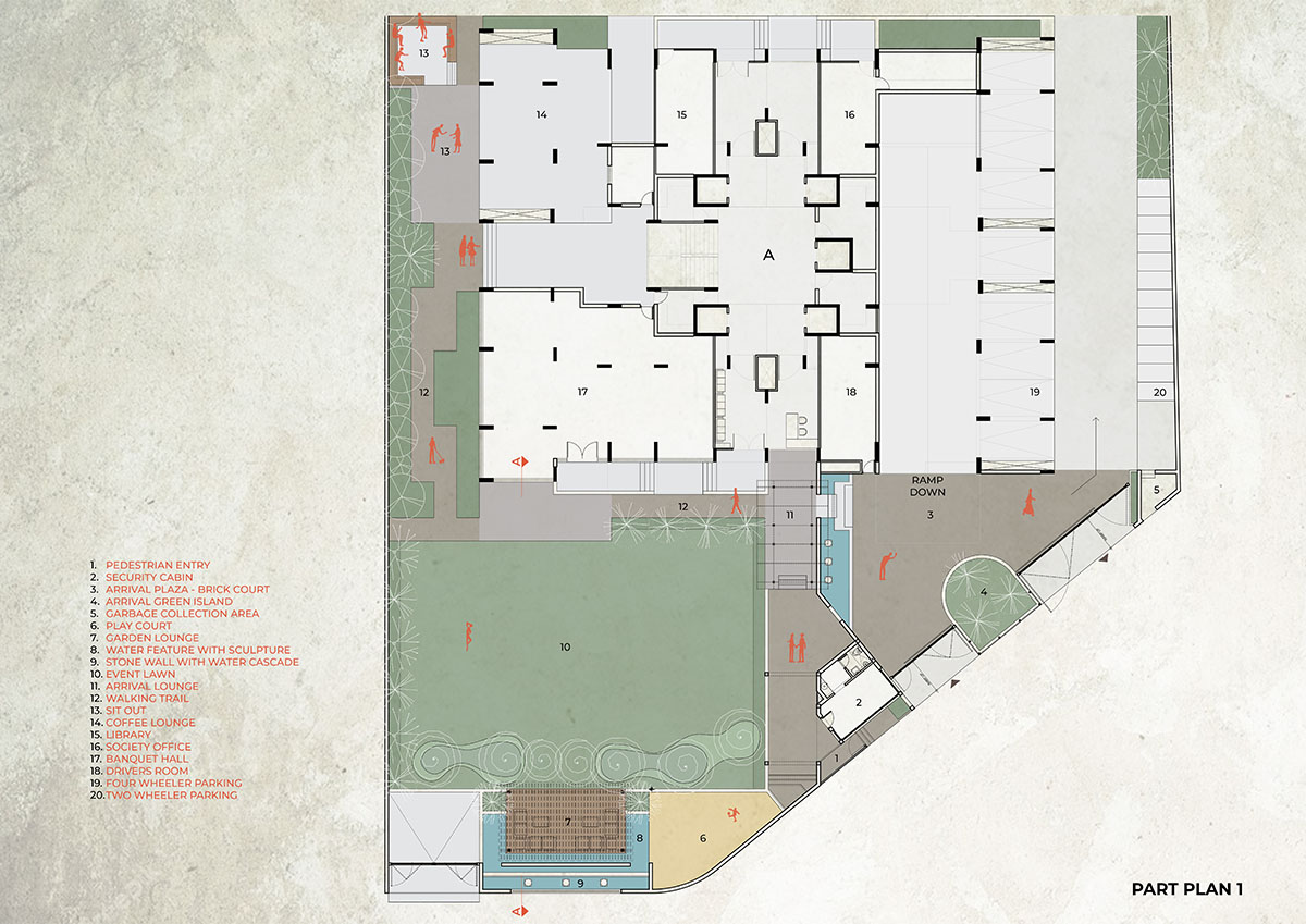 UA Lab creates concrete shell for community space in Ahmedabad