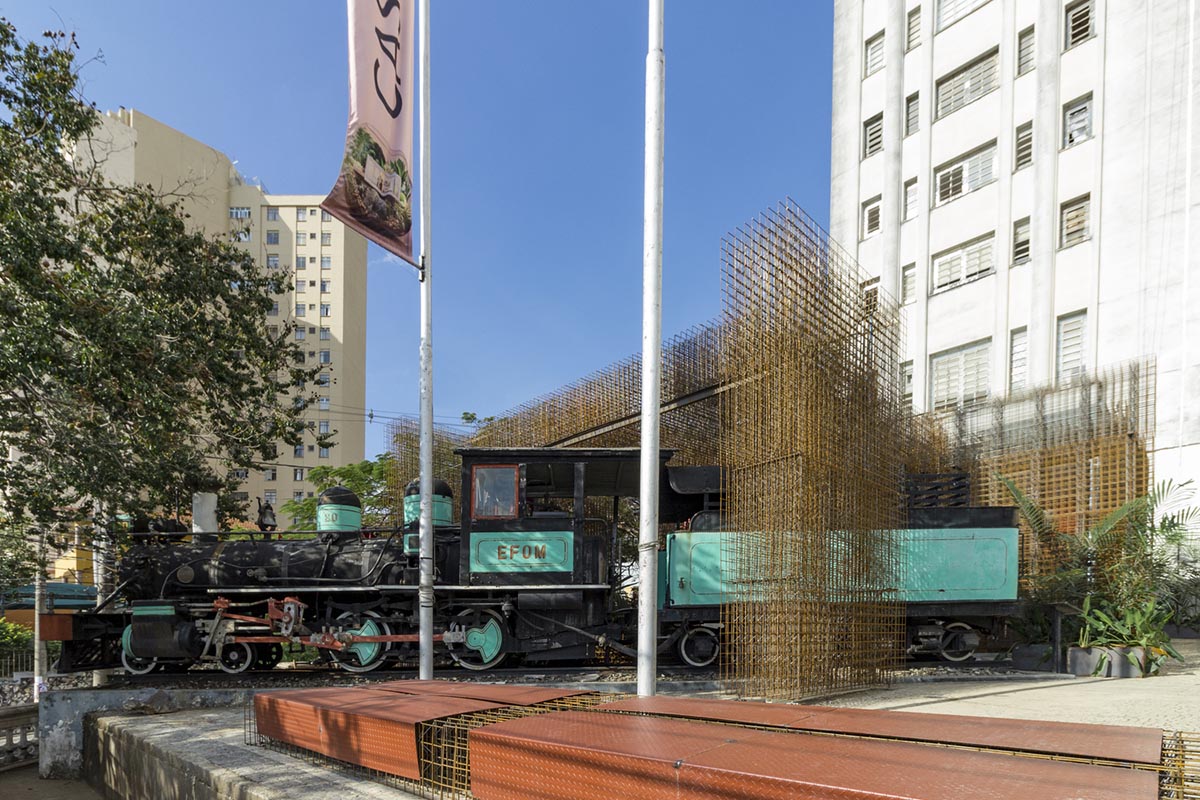 Arquitetos Associados created steel Cloud Pavilion as an active urban intervention in Brazil