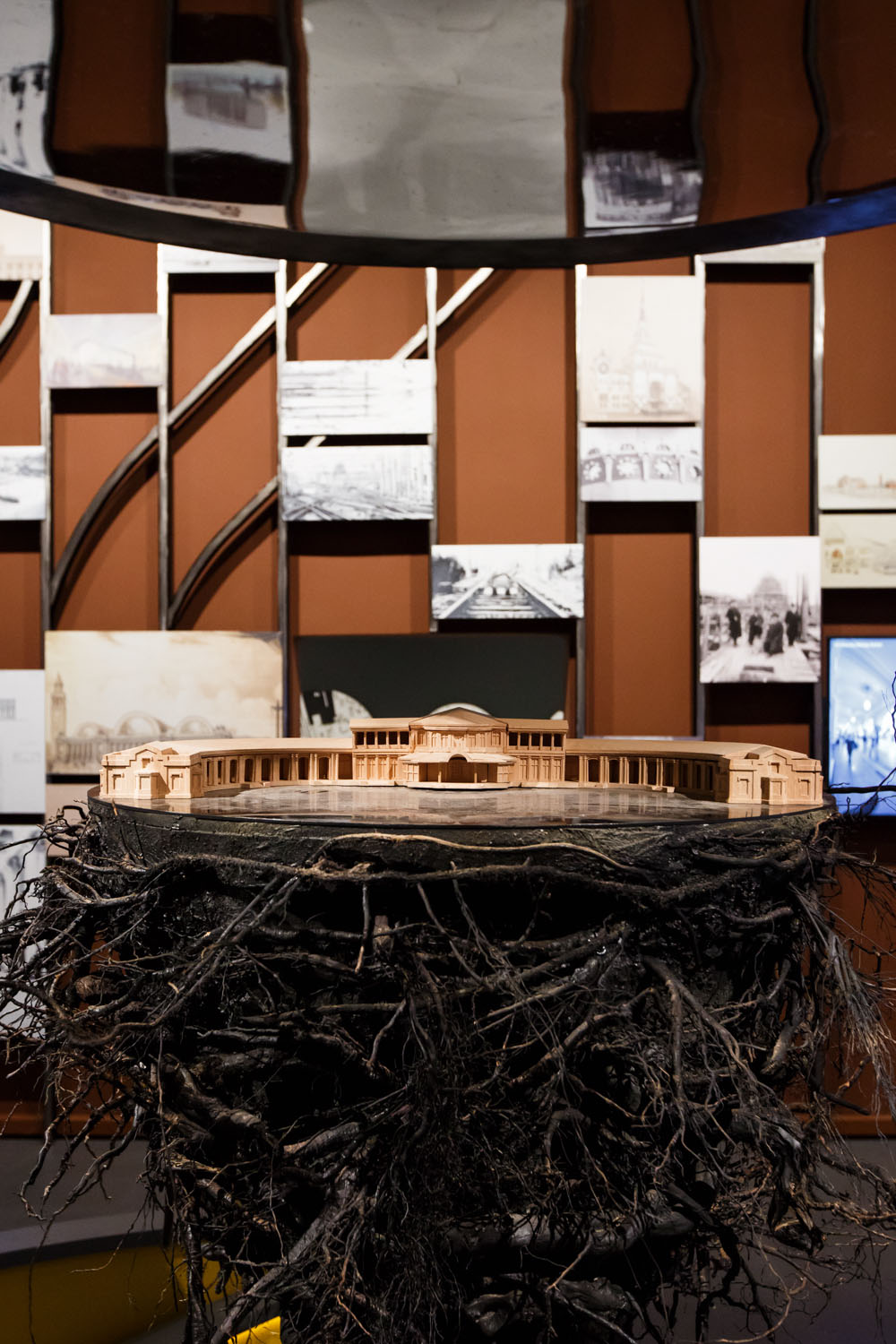 Russian Pavilion presents Russian railways with glamorous paintings in Venice Biennale