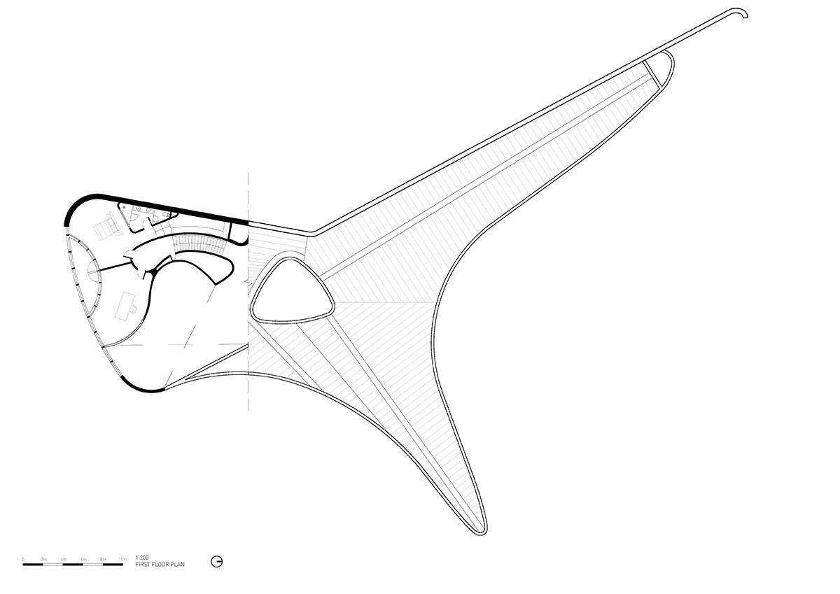 Wood Marsh translates topography lines into snake-like Peninsula House in Australia 