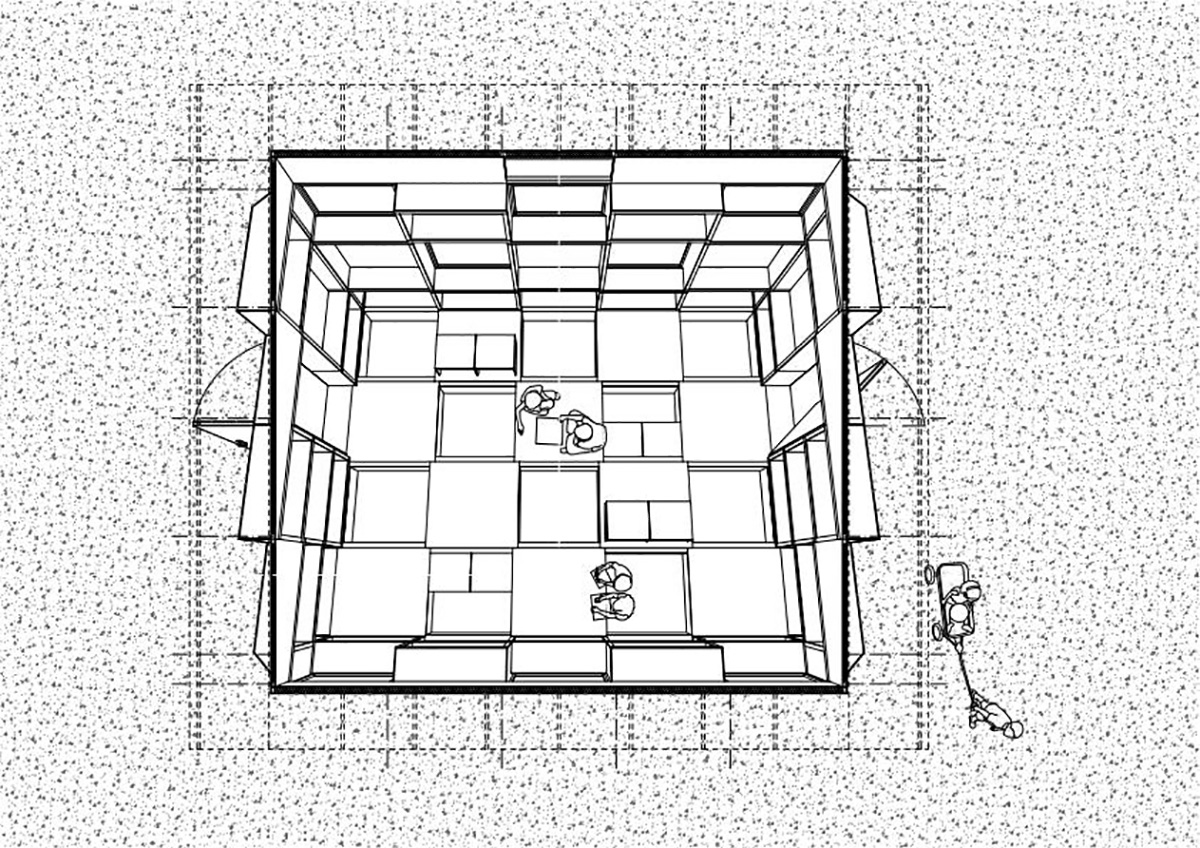 ZHU Jingxiang builds checkered playroom for kids to be built in remote regions