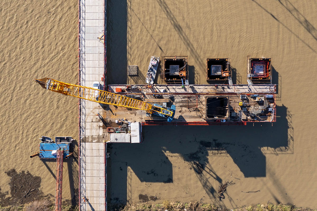 Construction work starts for OMA's Simone-Veil Bridge in Bordeaux