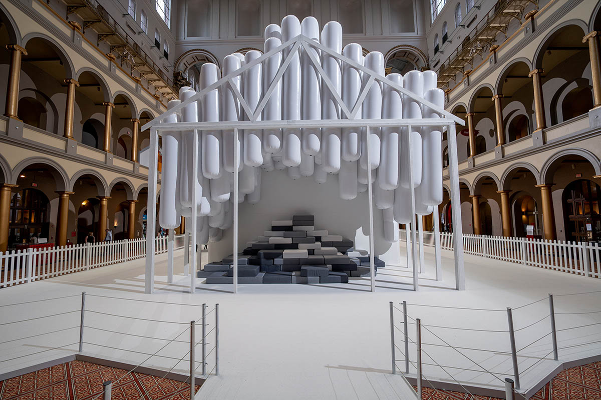 Snarkitecture fills the Great Hall of the National Building Museum with interactive rooms and objects