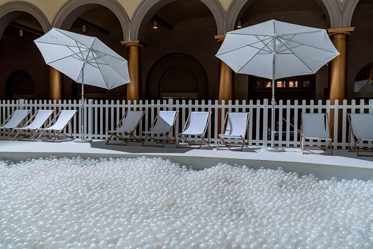 Snarkitecture fills the Great Hall of the National Building Museum with interactive rooms and objects
