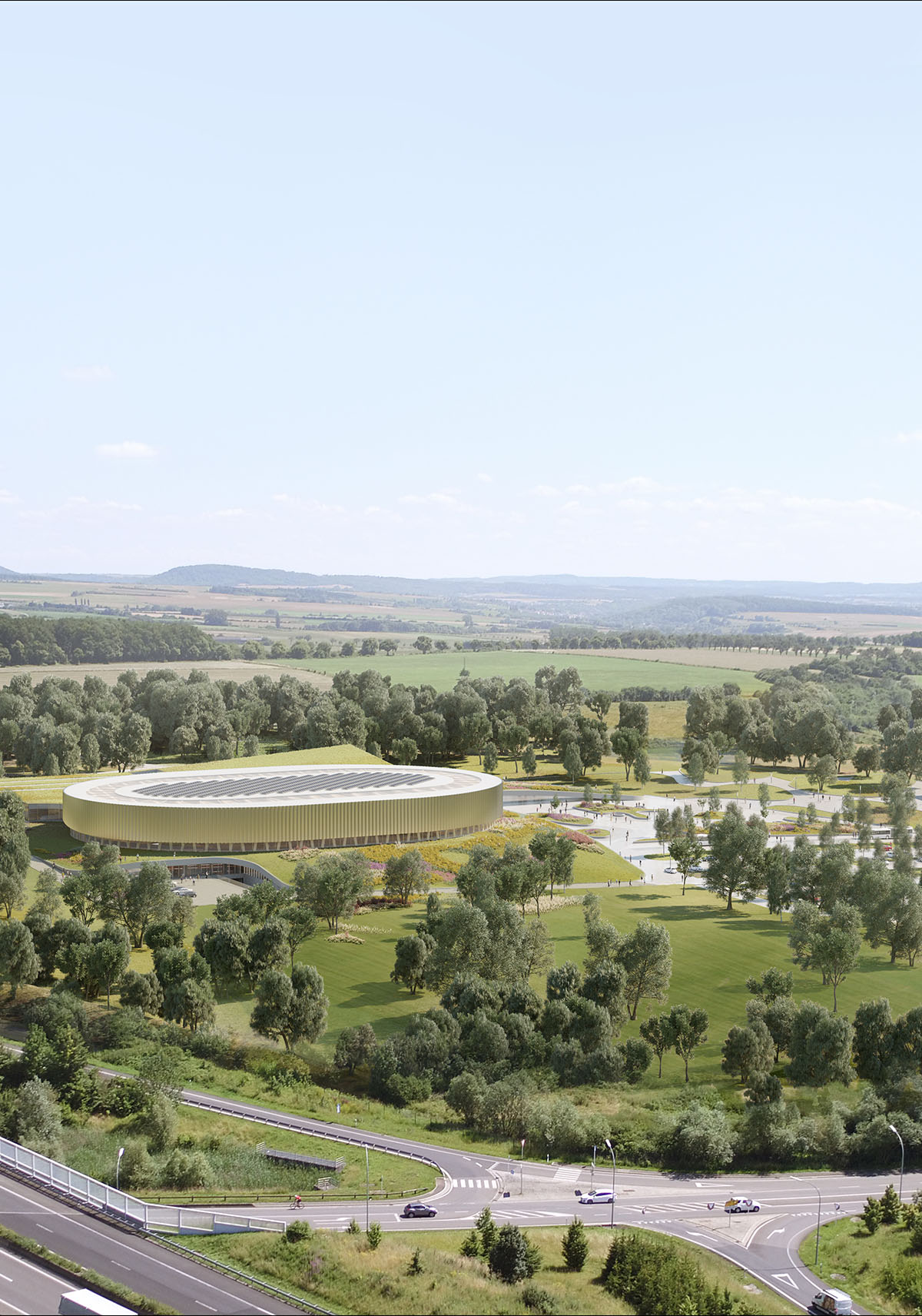 Mecanoo and Metaform win competition for Velodrome and Sports Complex in Luxembourg