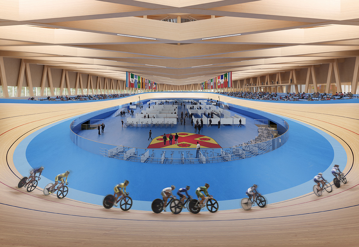 Mecanoo and Metaform win competition for Velodrome and Sports Complex in Luxembourg