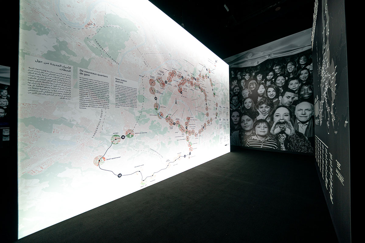 The Grand Paris Express, by Société du Grand Paris and Dominique Perrault, opens at Expo Dubai 2020