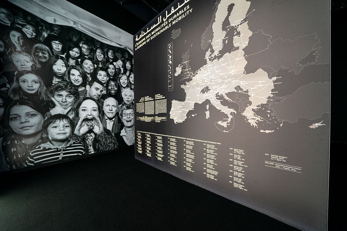 The Grand Paris Express, by Société du Grand Paris and Dominique Perrault, opens at Expo Dubai 2020