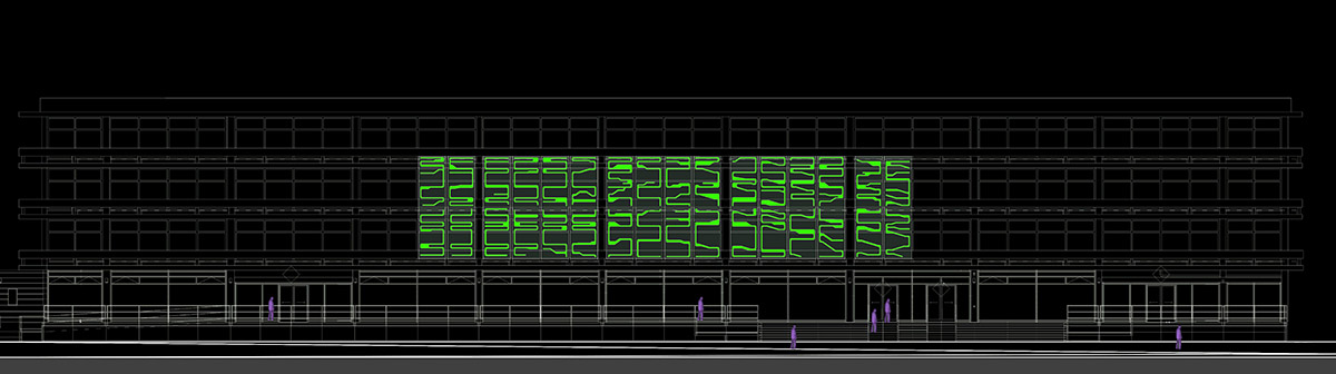ecoLogicStudio designed bio-digital urban curtain that fights global climate change