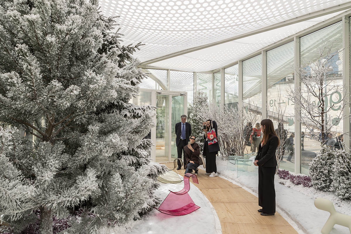 Carlo Ratti Associati built garden pavilion for four seasons at Milan Design Week
