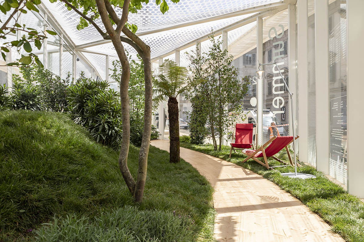 Carlo Ratti Associati built garden pavilion for four seasons at Milan Design Week