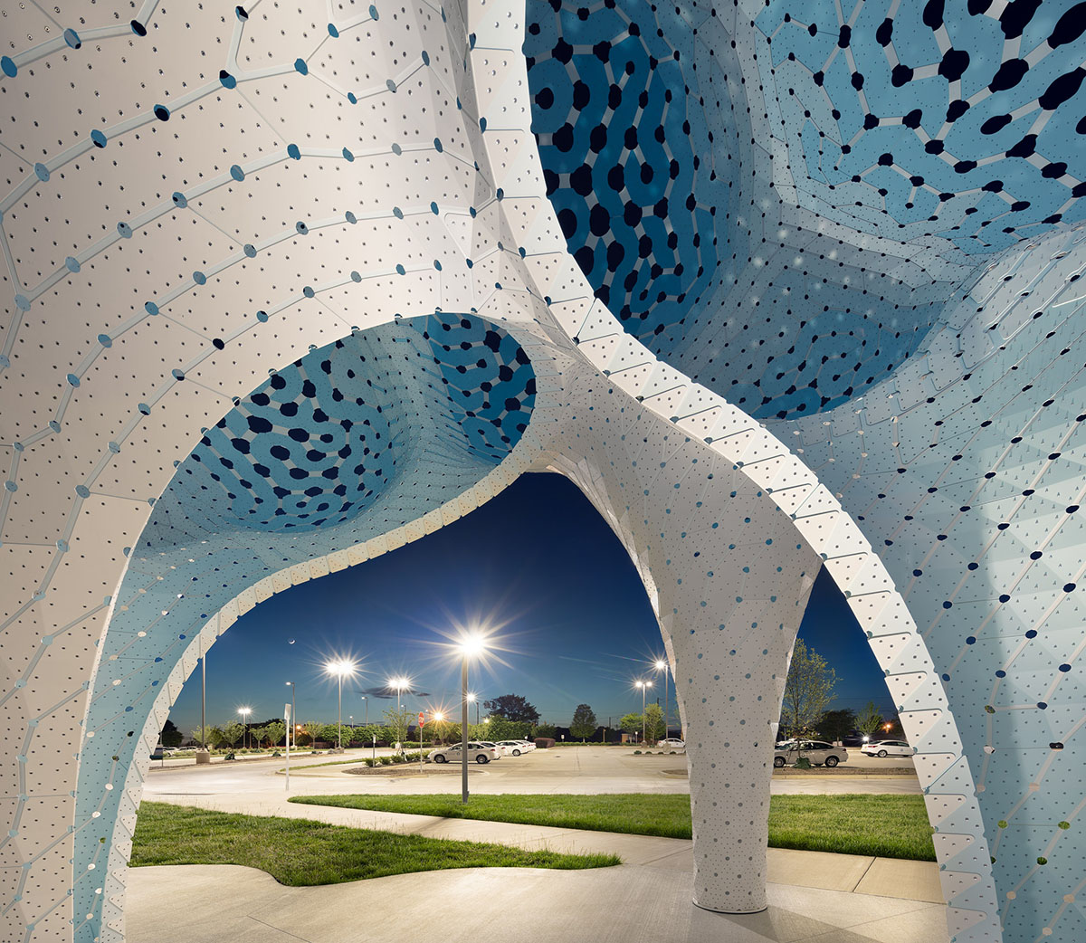 THEVERYMANY designed a cloud-like pavilion with dreamy interior in Charlotte