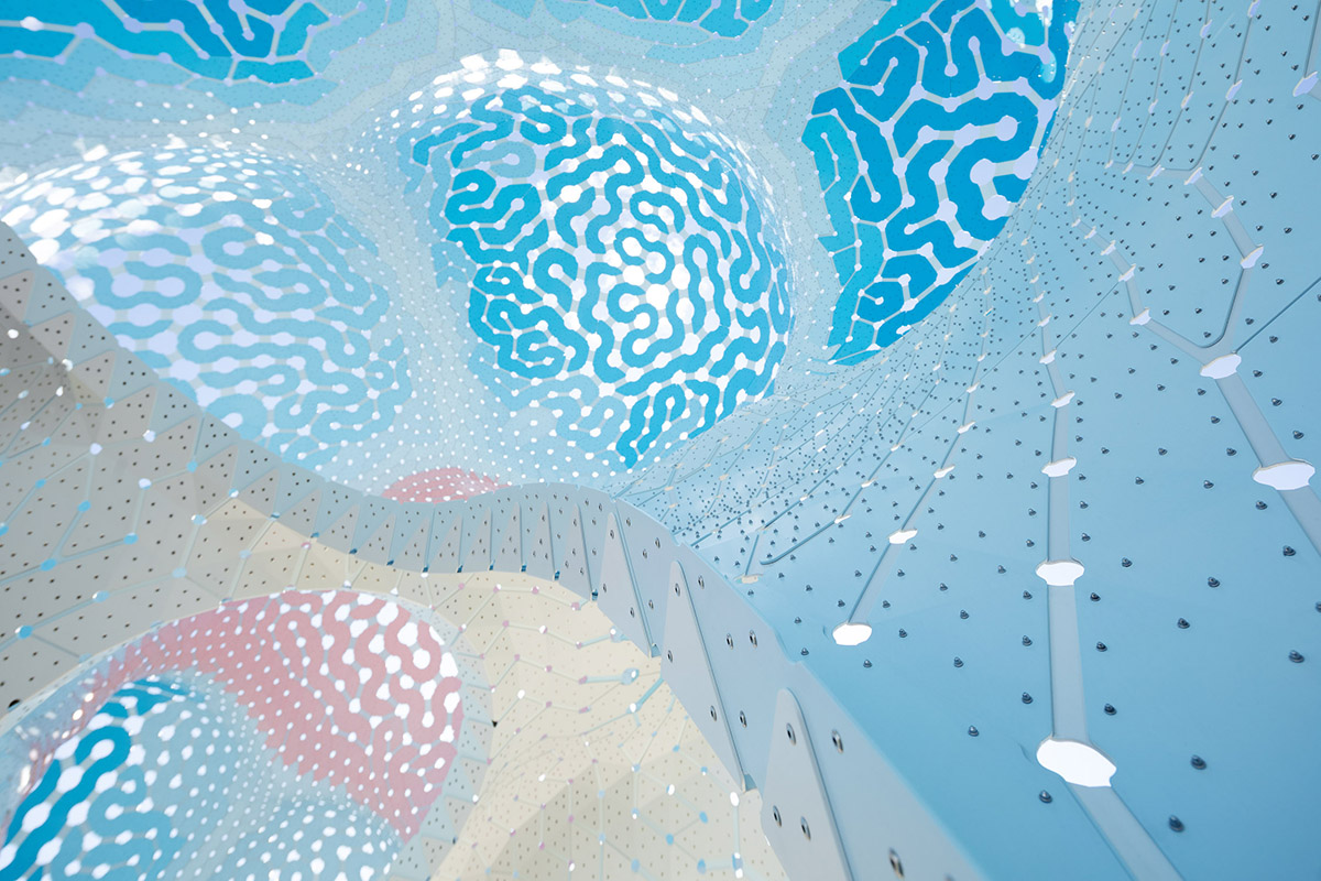 THEVERYMANY designed a cloud-like pavilion with dreamy interior in Charlotte