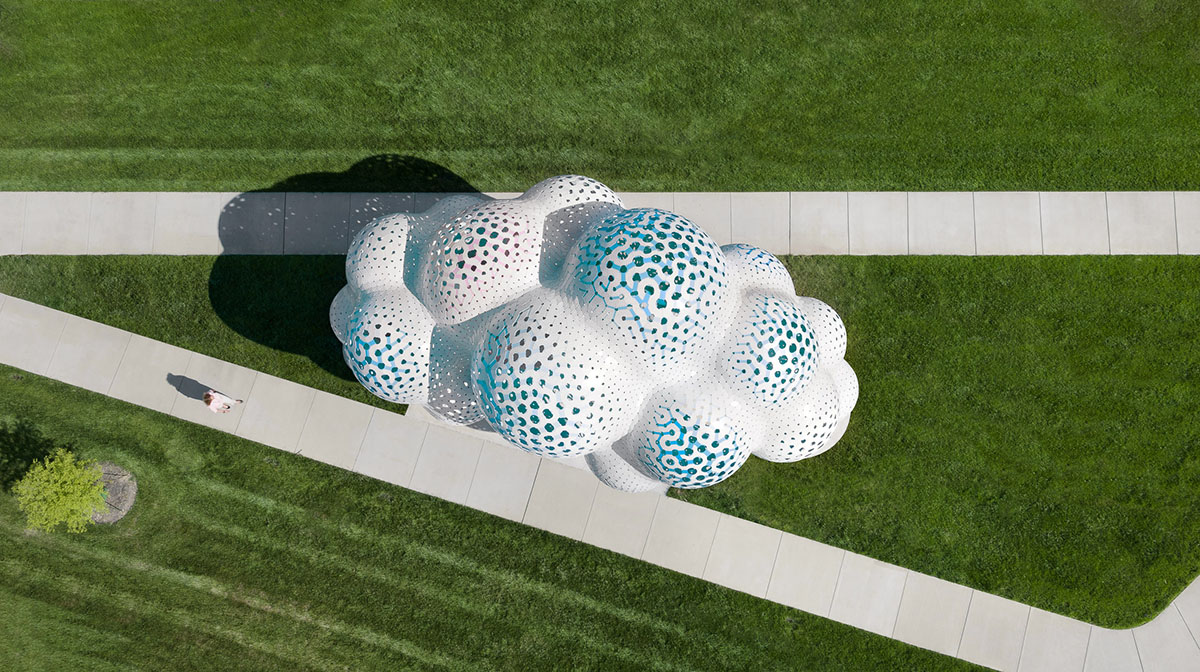 THEVERYMANY designed a cloud-like pavilion with dreamy interior in Charlotte