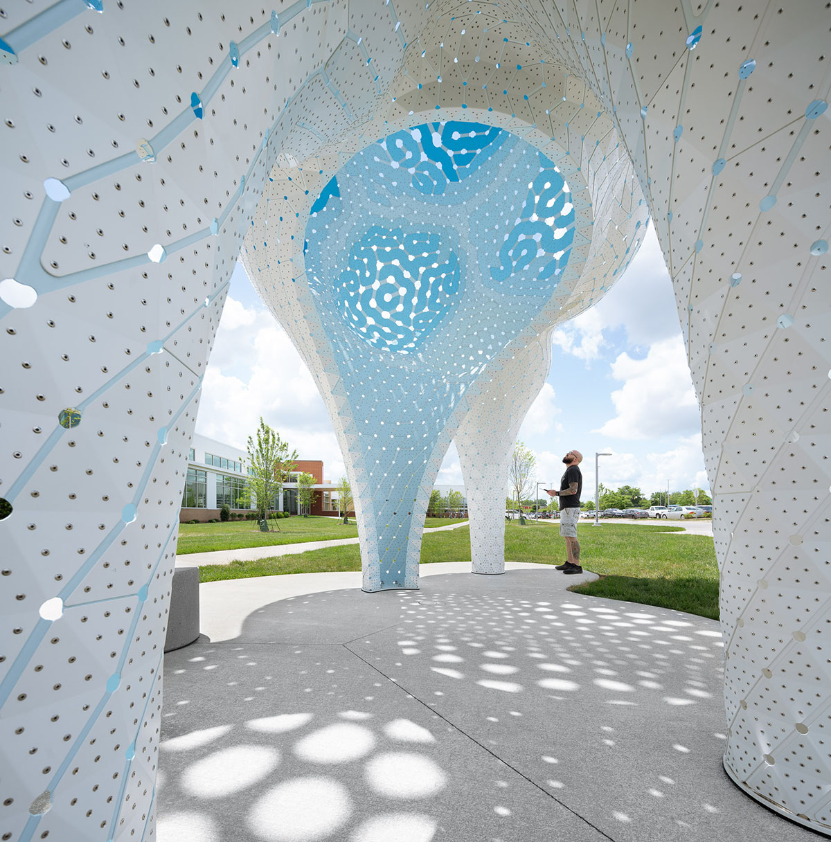 THEVERYMANY designed a cloud-like pavilion with dreamy interior in Charlotte