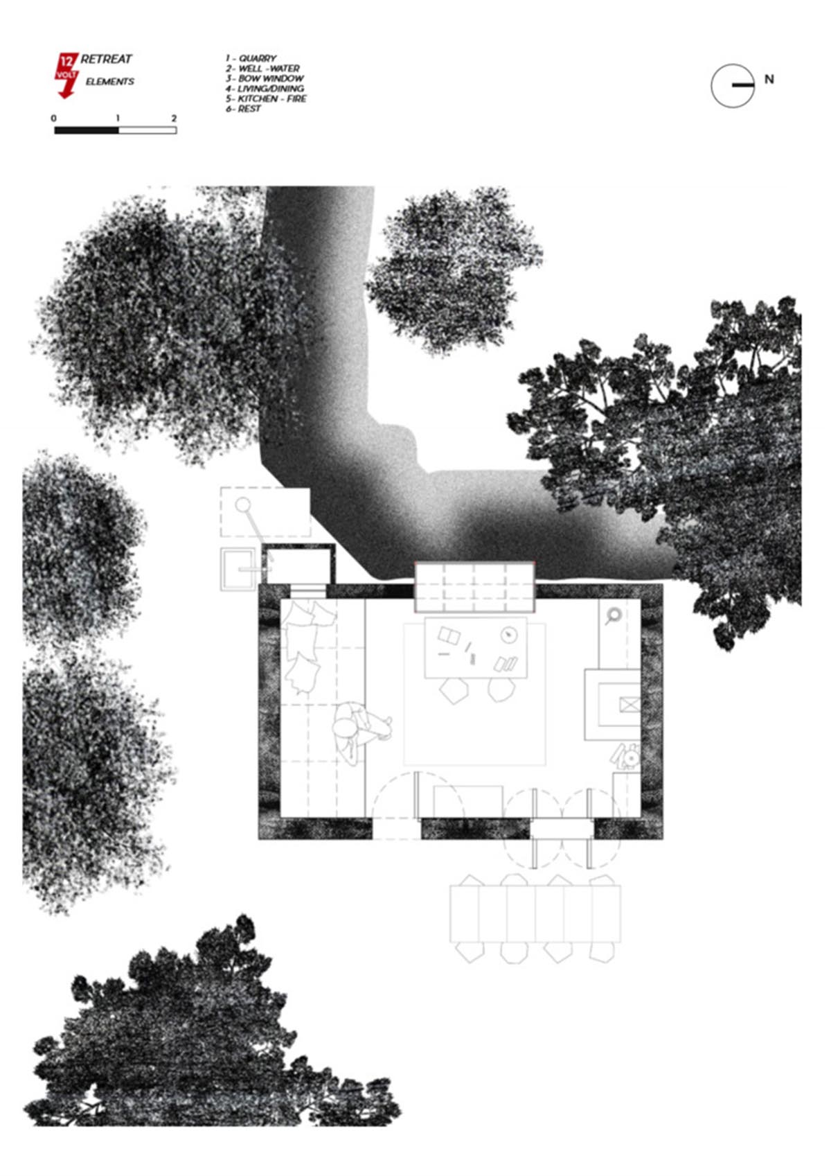 Mariana de Delás converts disused structure into an escape home within a Spanish pine yard 