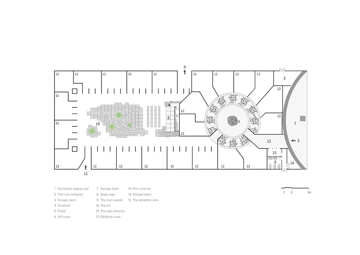 TOWOdesign completes exhibition space composed of different combinations of furnitures