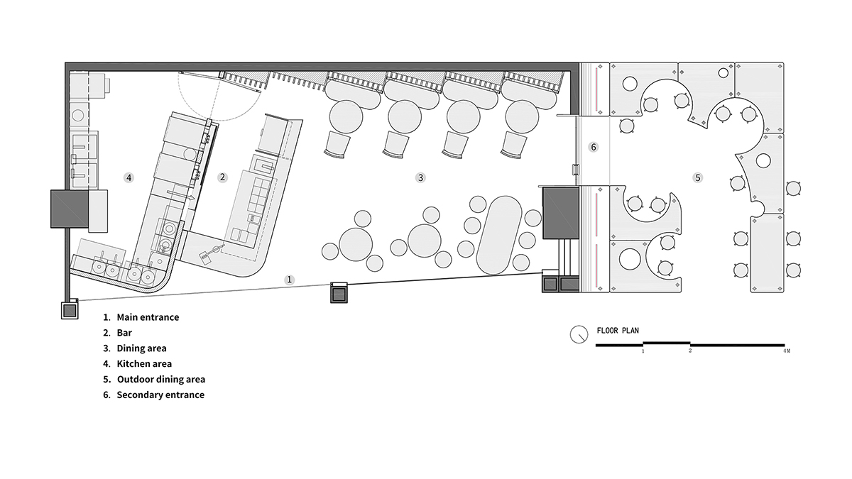 Towodesign creates a cheese-like dessert shop in China