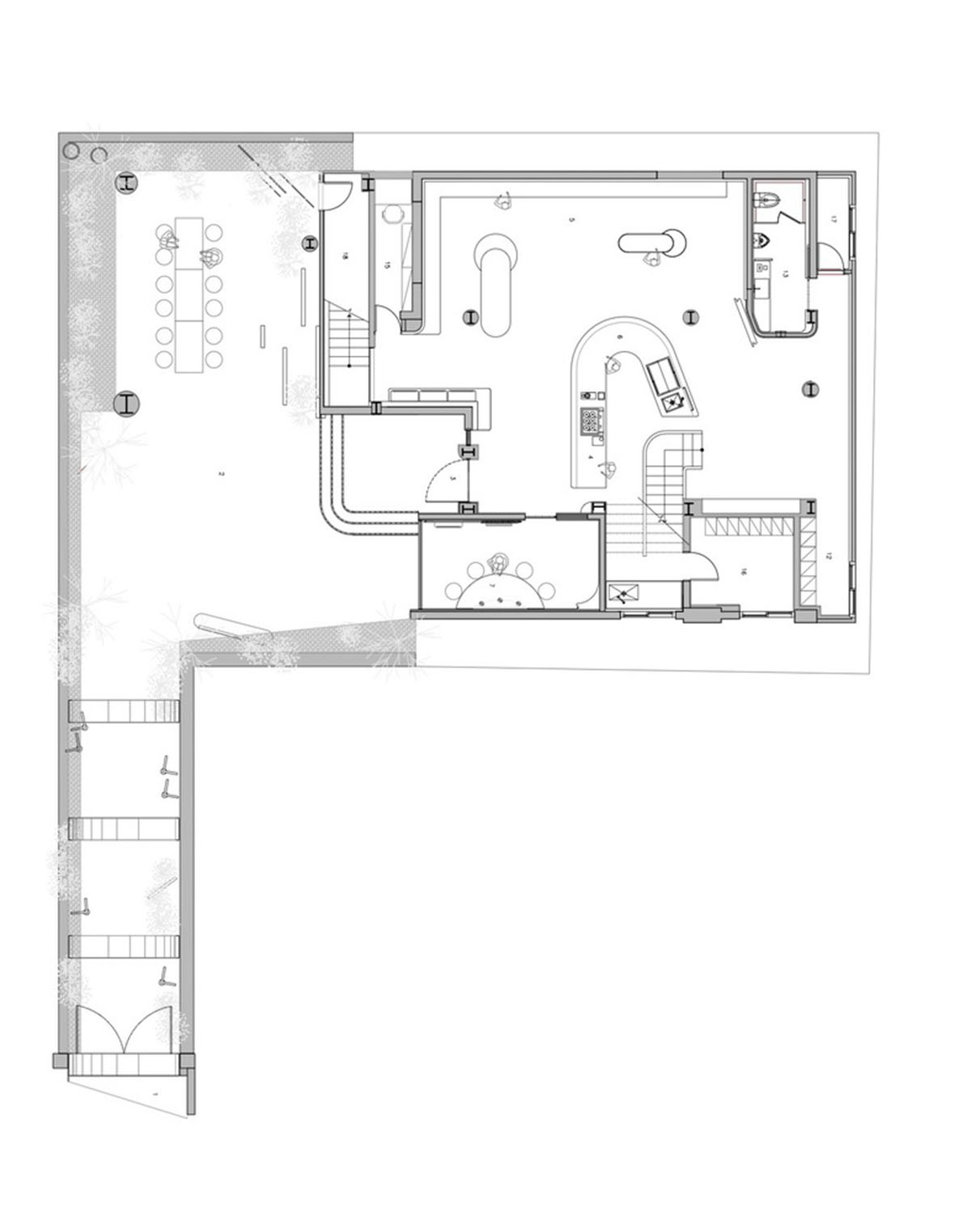 Collective B's beauty shop in South Korea features pink-hued colors and layered walls