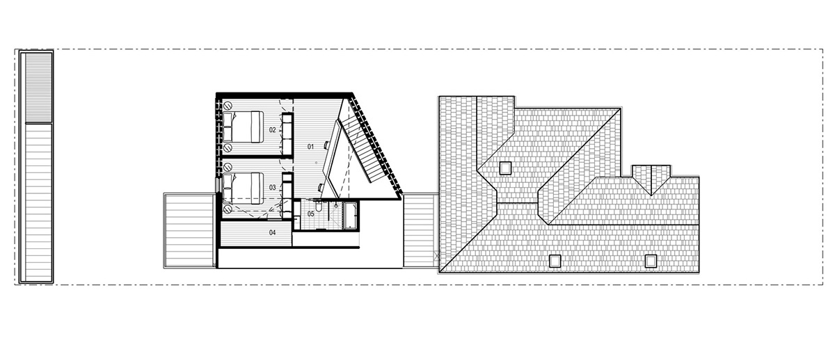 JCB Architects converts old house into new dwelling with refined palette of brick, steel and timber